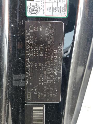 2010 Kia Forte Sx VIN: KNAFW6A31A5174214 Lot: 57743344