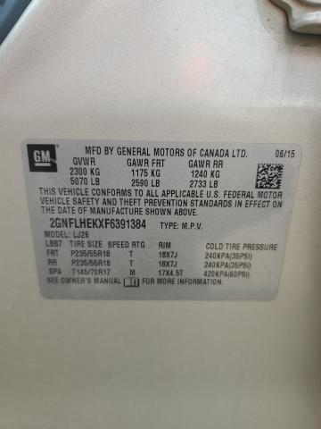 2015 CHEVROLET EQUINOX LT - 2GNFLHEKXF6391384