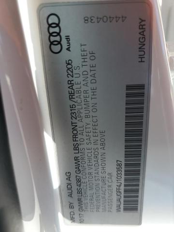 2018 AUDI A3 PREMIUM - WAUAUGFF4J1033587