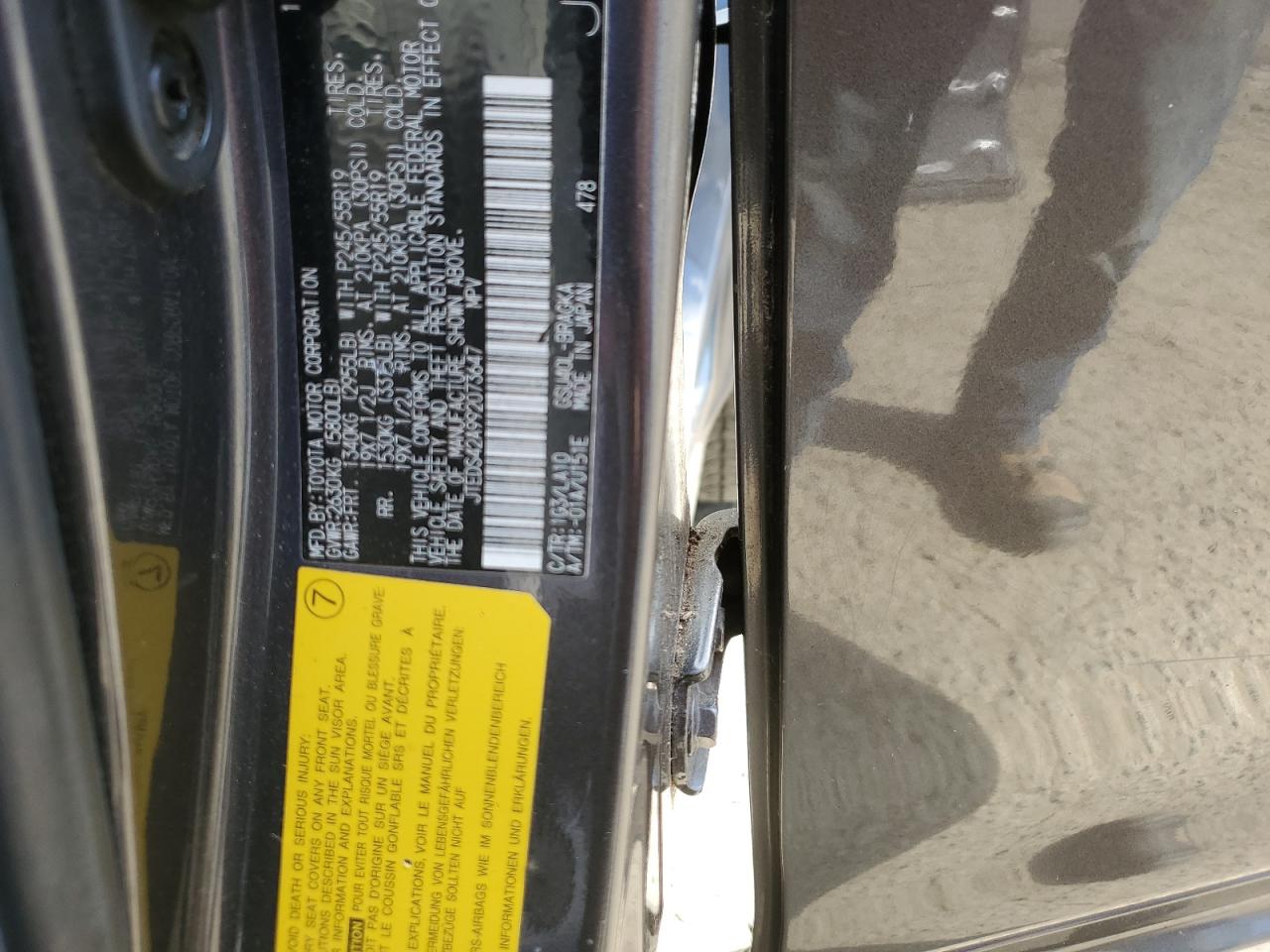 JTEDS42A992073647 2009 Toyota Highlander Limited