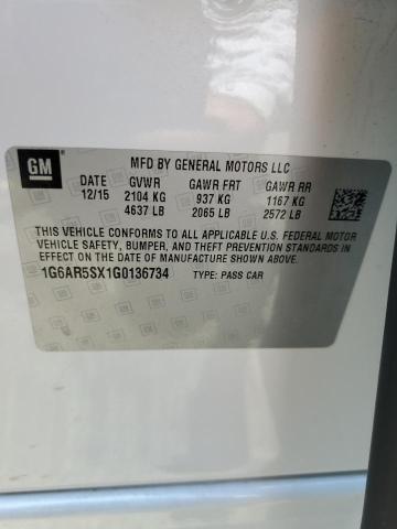 2016 CADILLAC CTS LUXURY - 1G6AR5SX1G0136734
