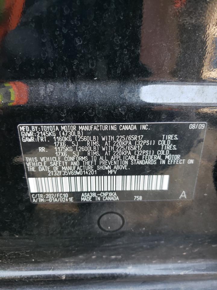 2T3ZF35V69W014201 2009 Toyota Rav4