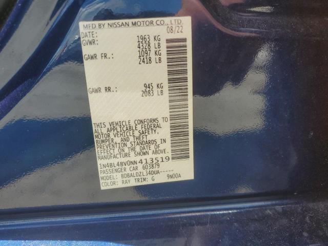2022 NISSAN ALTIMA S - 1N4BL4BV0NN413519