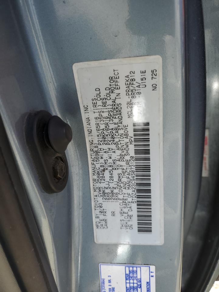 5TDZA23C94S073120 2004 Toyota Sienna Ce