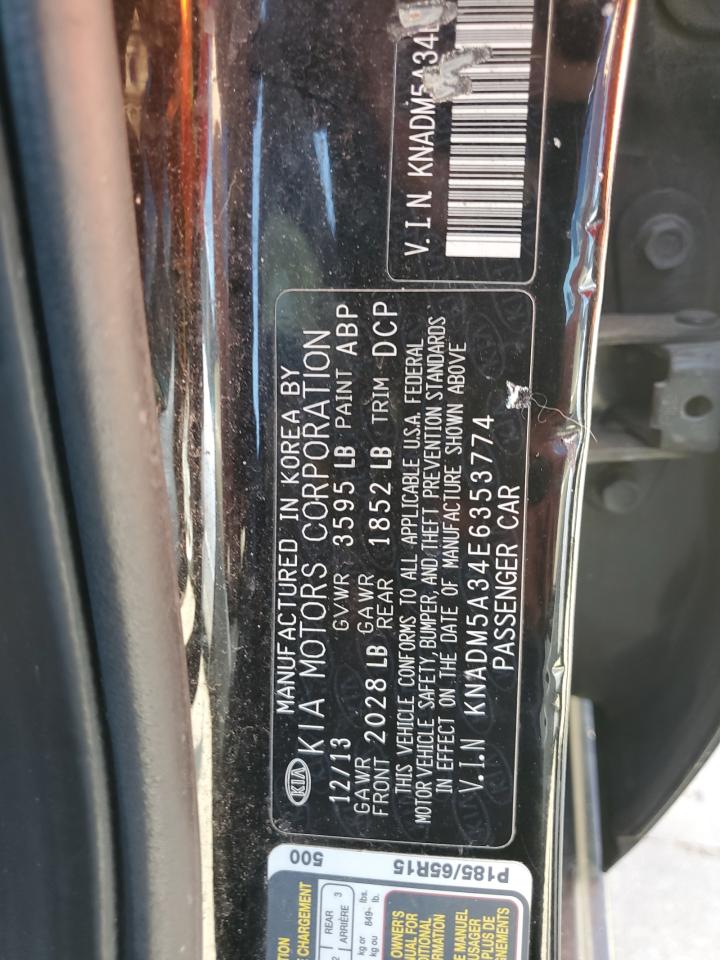 KNADM5A34E6353774 2014 Kia Rio Lx