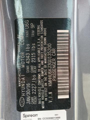 2016 HYUNDAI GENESIS CO - KMHHU6KJ3GU135200
