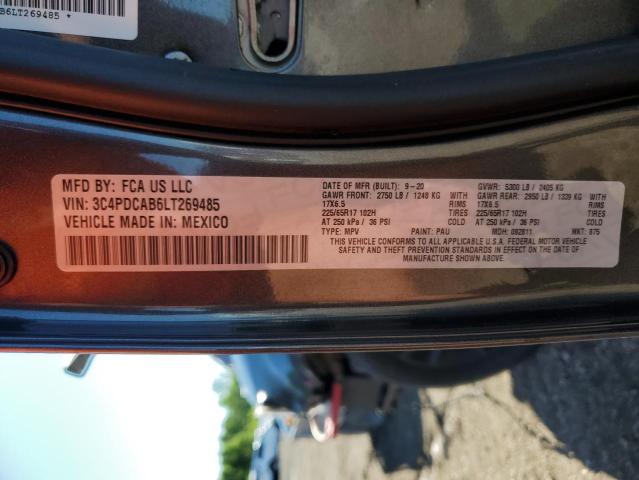 2020 DODGE JOURNEY SE - 3C4PDCAB6LT269485