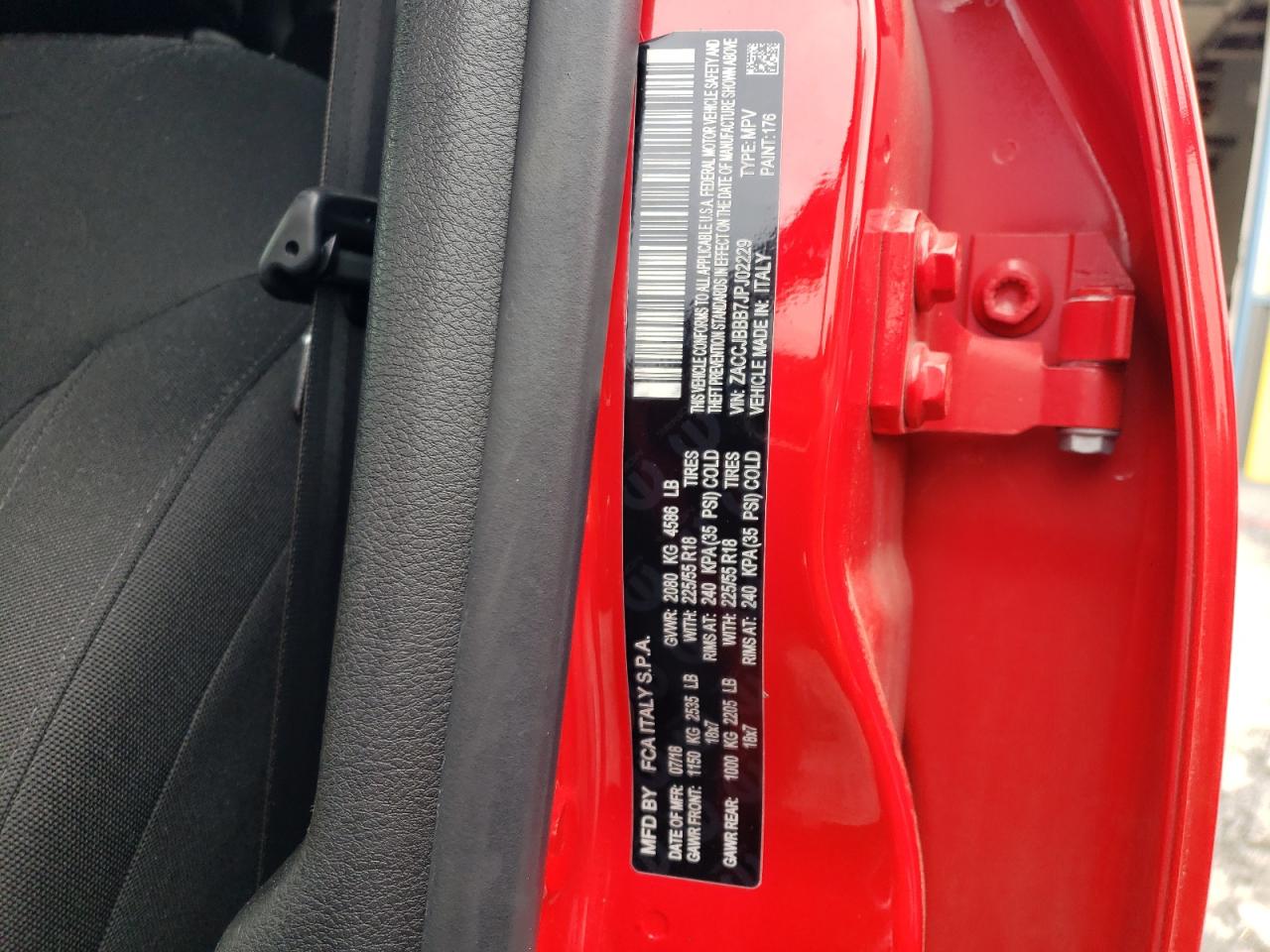 ZACCJBBB7JPJ02229 2018 Jeep Renegade Latitude