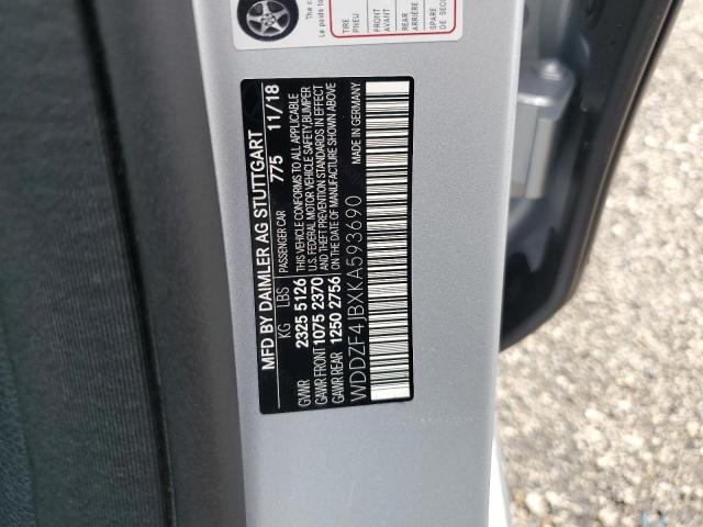 2019 Mercedes-Benz E 300 VIN: WDDZF4JBXKA593690 Lot: 59258904