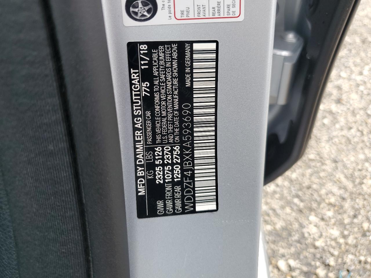 WDDZF4JBXKA593690 2019 Mercedes-Benz E 300