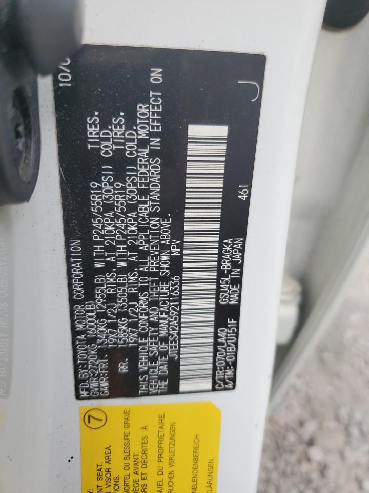 JTEES42A592116336 2009 Toyota Highlander Limited