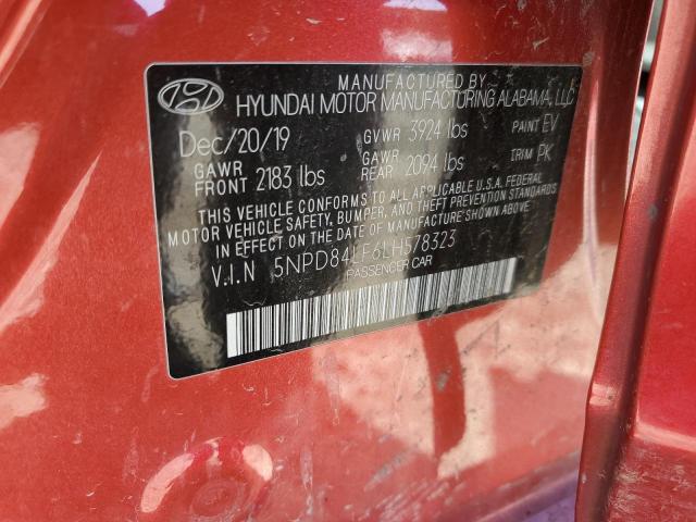 2020 HYUNDAI ELANTRA SE - 5NPD84LF6LH578323