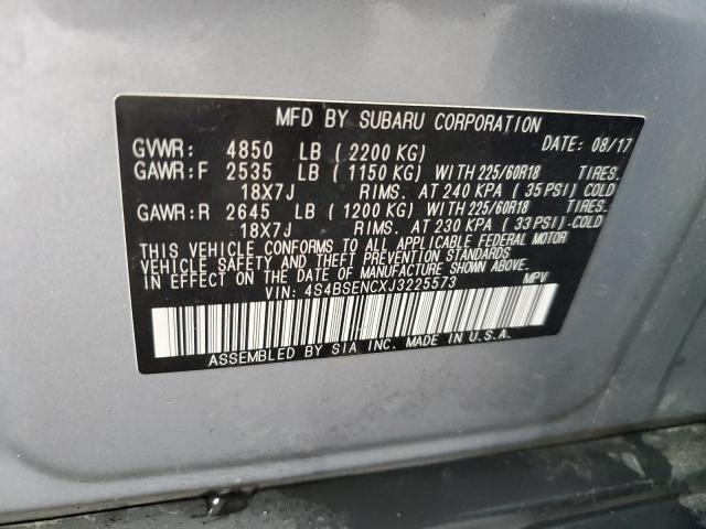 2018 Subaru Outback 3.6R Limited VIN: 4S4BSENCXJ3225573 Lot: 58023144