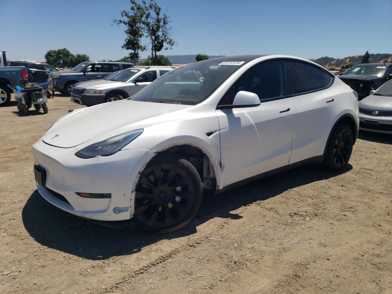 2021 Tesla Model Y vin: 5YJYGDEE0MF104067