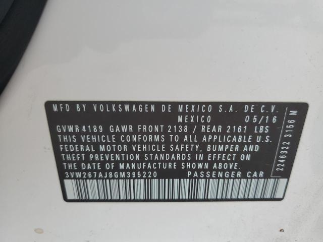 2016 VOLKSWAGEN JETTA S - 3VW267AJ8GM395220