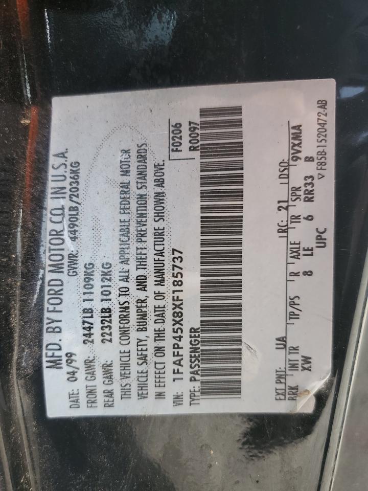 1FAFP45X8XF185737 1999 Ford Mustang Gt