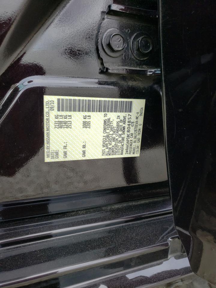 1N4AA5AP1BC804857 2011 Nissan Maxima S