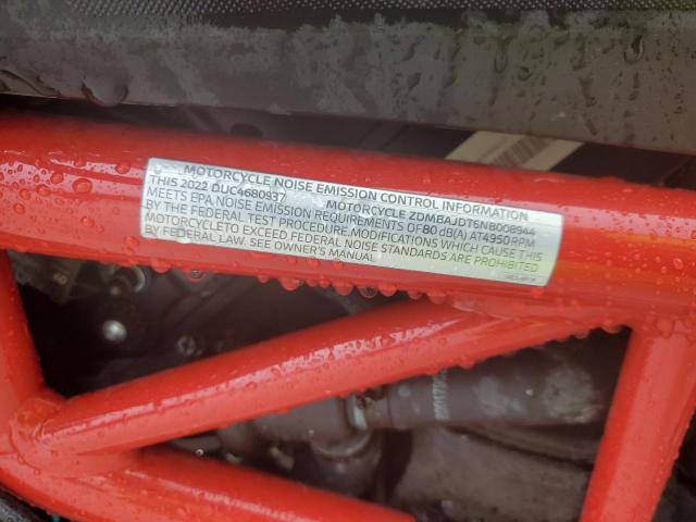 2022 DUCATI HYPERMOTAR ZDMBAJDT6NB008944