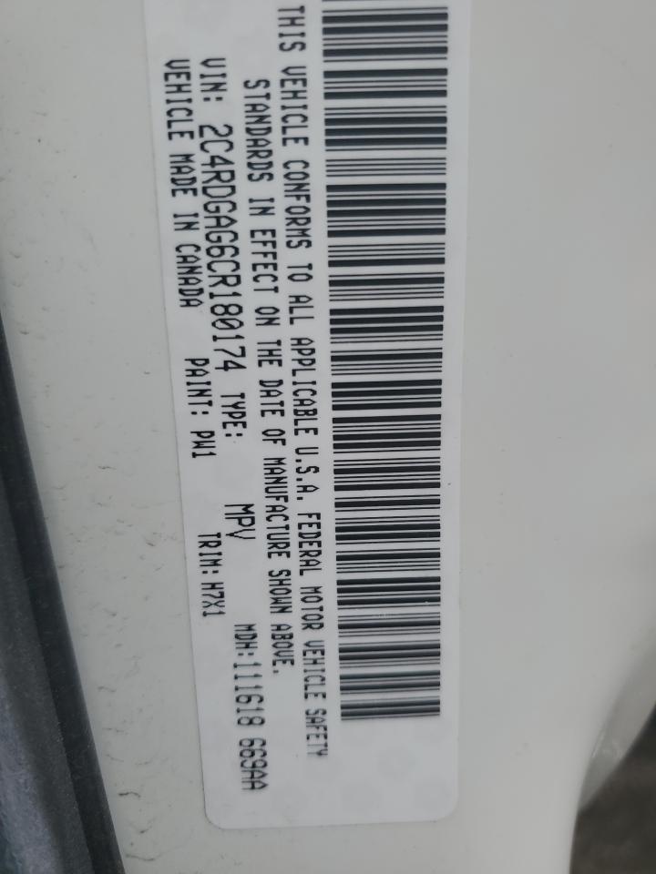 2C4RDGAG6CR180174 2012 Dodge Ram Van
