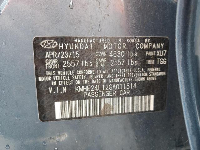 2016 HYUNDAI SONATA HYB - KMHE24L12GA011514