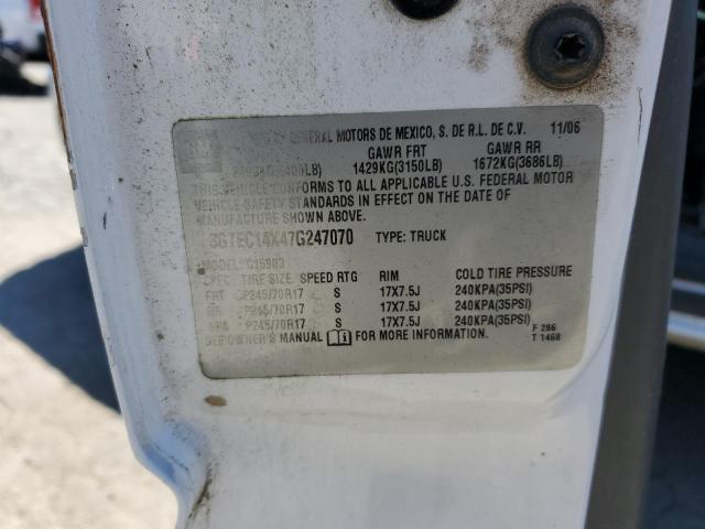 2007 GMC New Sierra C1500 Classic VIN: 3GTEC14X47G247070 Lot: 58362764