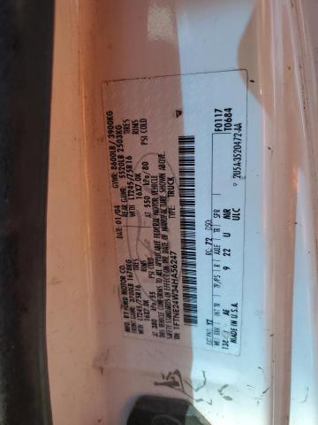 2004 Ford Econoline E250 Van VIN: 1FTNE24W34HA56247 Lot: 60106944