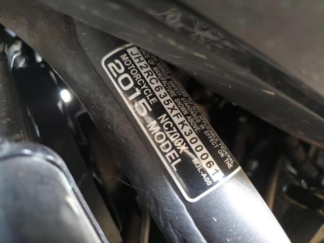 2015 HONDA NC700X JH2RC635XFK300061
