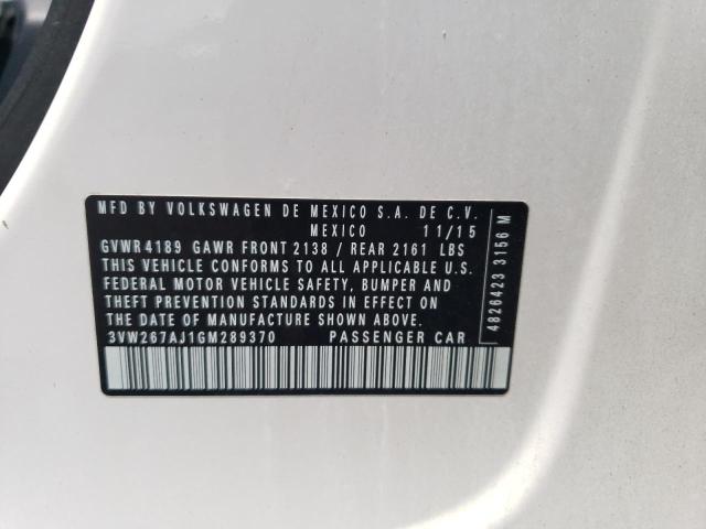 2016 VOLKSWAGEN JETTA S - 3VW267AJ1GM289370