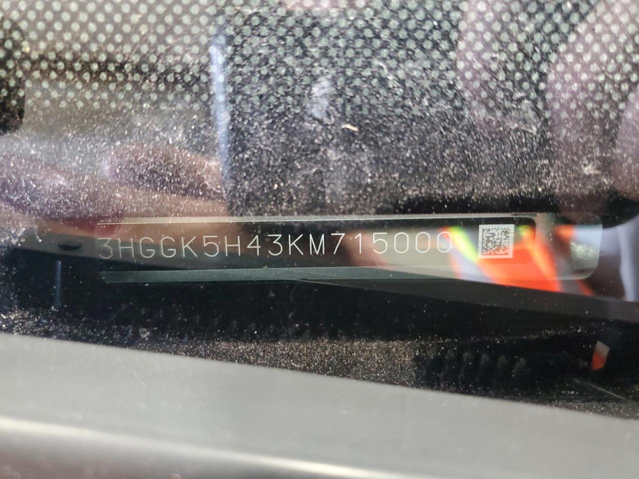 3HGGK5H43KM715000 2019 Honda Fit Lx