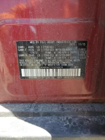 2016 Subaru Outback 2.5I Premium VIN: 4S4BSACC7G3256624 Lot: 57332604