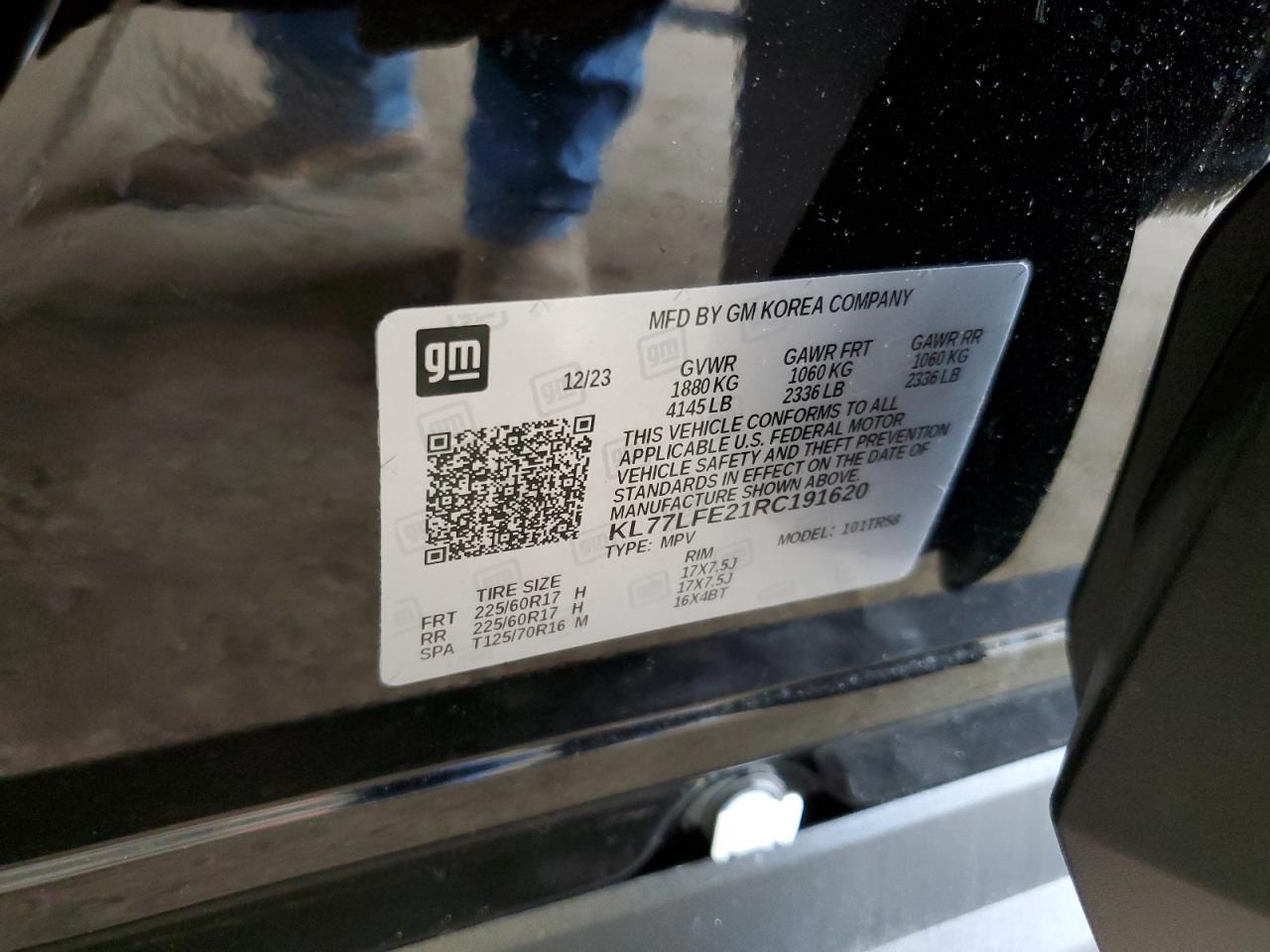 KL77LFE21RC191620 2024 Chevrolet Trax Ls