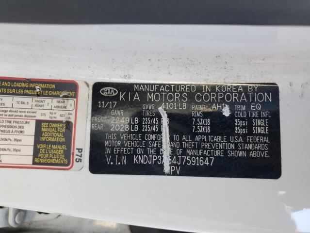 2018 Kia Soul + VIN: KNDJP3A54J7591647 Lot: 58065984