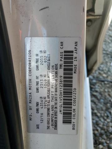 2017 Mazda 6 Touring VIN: JM1GL1V50H1123819 Lot: 58967844