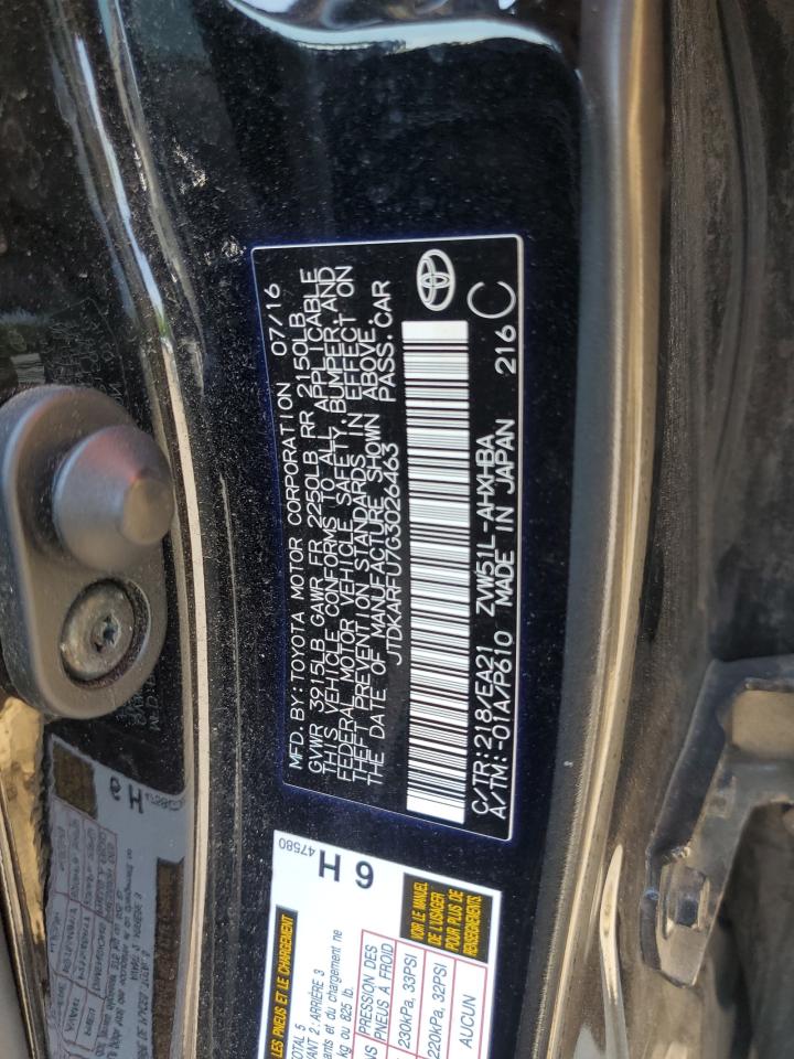 JTDKARFU7G3026463 2016 Toyota Prius