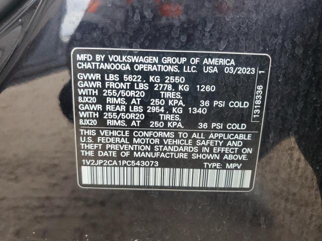 2023 Volkswagen Atlas Se VIN: 1V2JP2CA1PC543073 Lot: 60069454