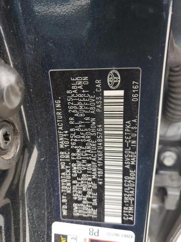 VIN 4T1BF1FK6FU485764 2015 Toyota Camry, LE no.12