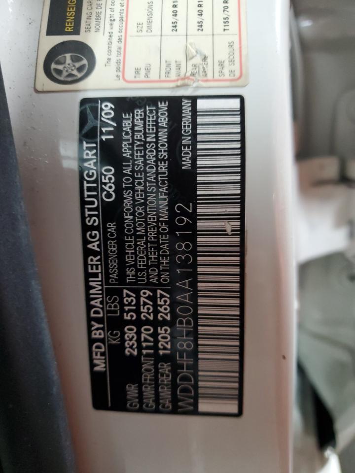 WDDHF8HB0AA138192 2010 Mercedes-Benz E 350 4Matic