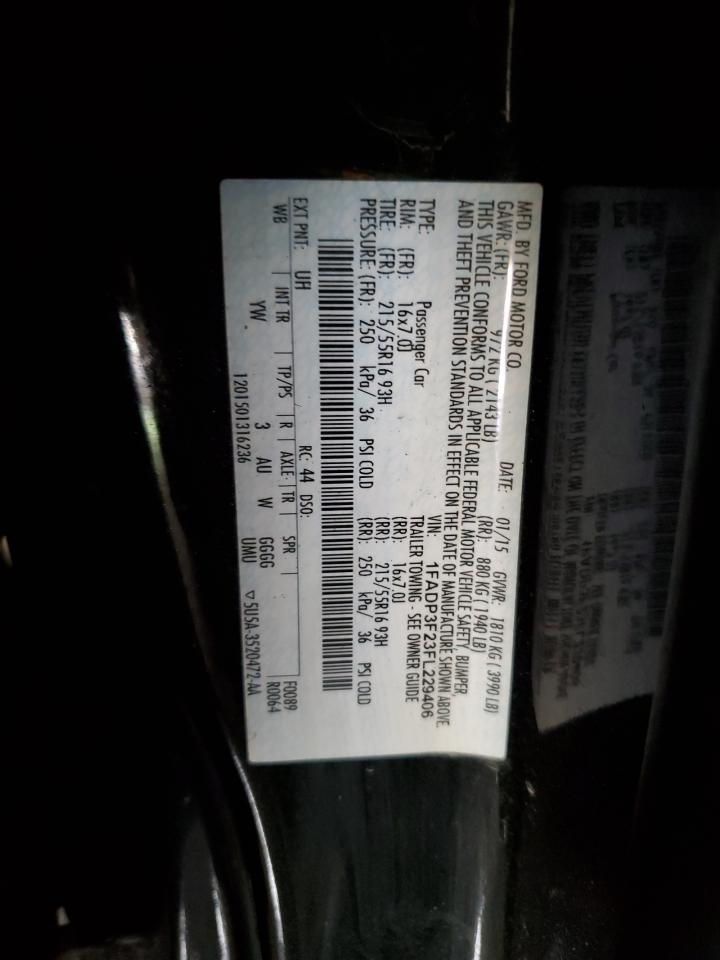 1FADP3F23FL229406 2015 Ford Focus Se