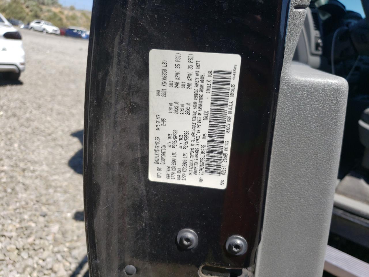 1D7HU16296J185275 2006 Dodge Ram 1500 St