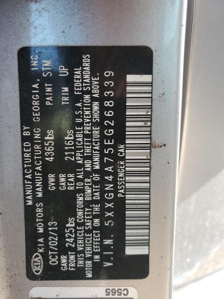 5XXGN4A75EG268339 2014 Kia Optima Ex