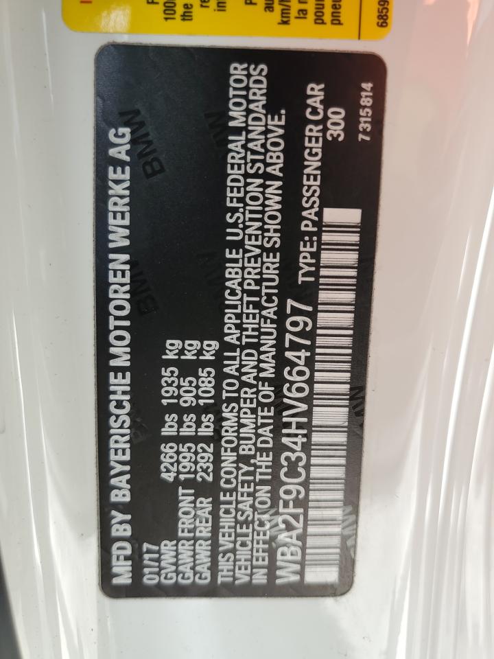 WBA2F9C34HV664797 2017 BMW 230I