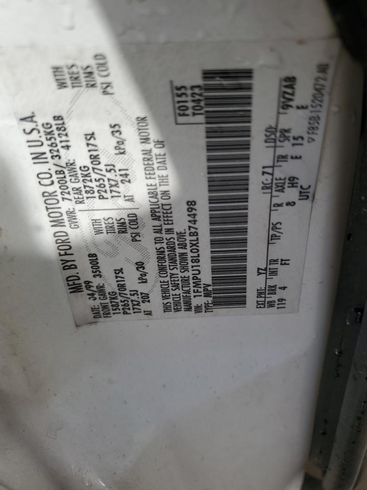 1FMPU18L0XLB74498 1999 Ford Expedition