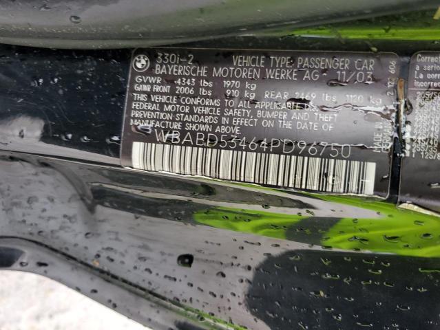 2004 BMW 330 Ci VIN: WBABD53464PD96750 Lot: 59070734