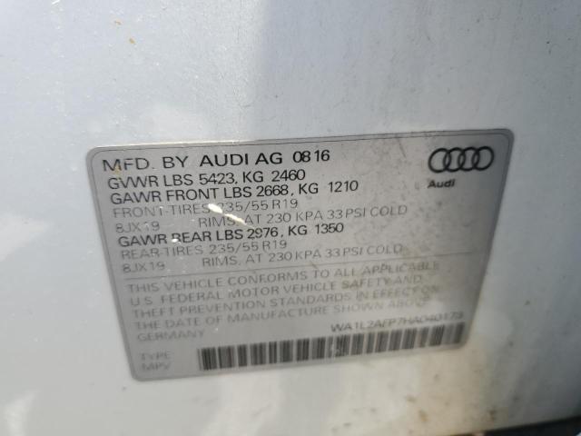 VIN WA1L2AFP7HA040173 2017 Audi Q5, Premium Plus no.14