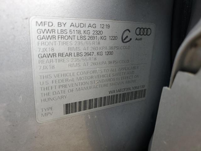 2020 Audi Q3 Premium VIN: WA1AECF39L1058139 Lot: 57148694