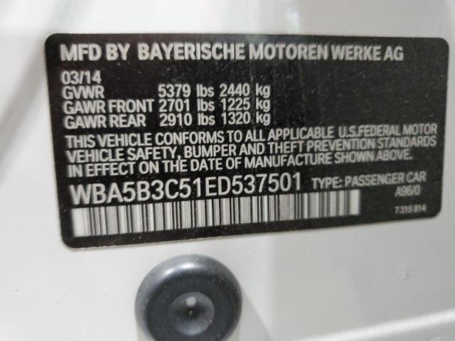 VIN WBA5B3C51ED537501 2014 BMW 5 Series, 535 XI no.12