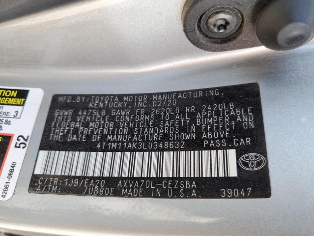 VIN 4T1M11AK3LU348632 2020 Toyota Camry, SE no.13