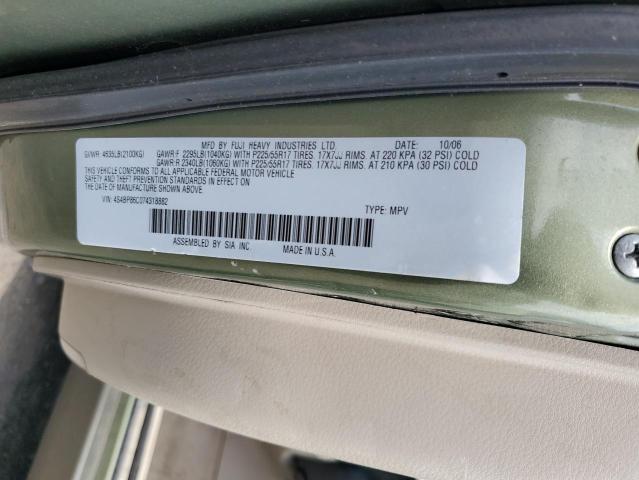 2007 Subaru Outback Outback 3.0R Ll Bean VIN: 4S4BP86C074318882 Lot: 59177394