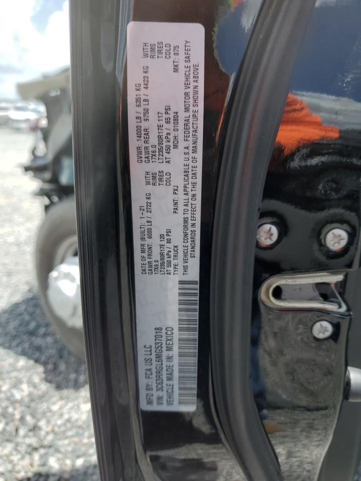 3C63RRGL6MG537018 2021 Ram 3500 Tradesman