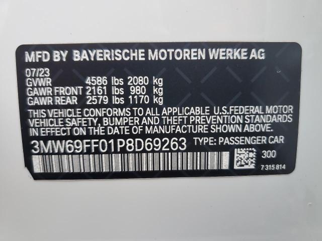 2023 BMW 330I VIN: 3MW69FF01P8D69263 Lot: 59999854